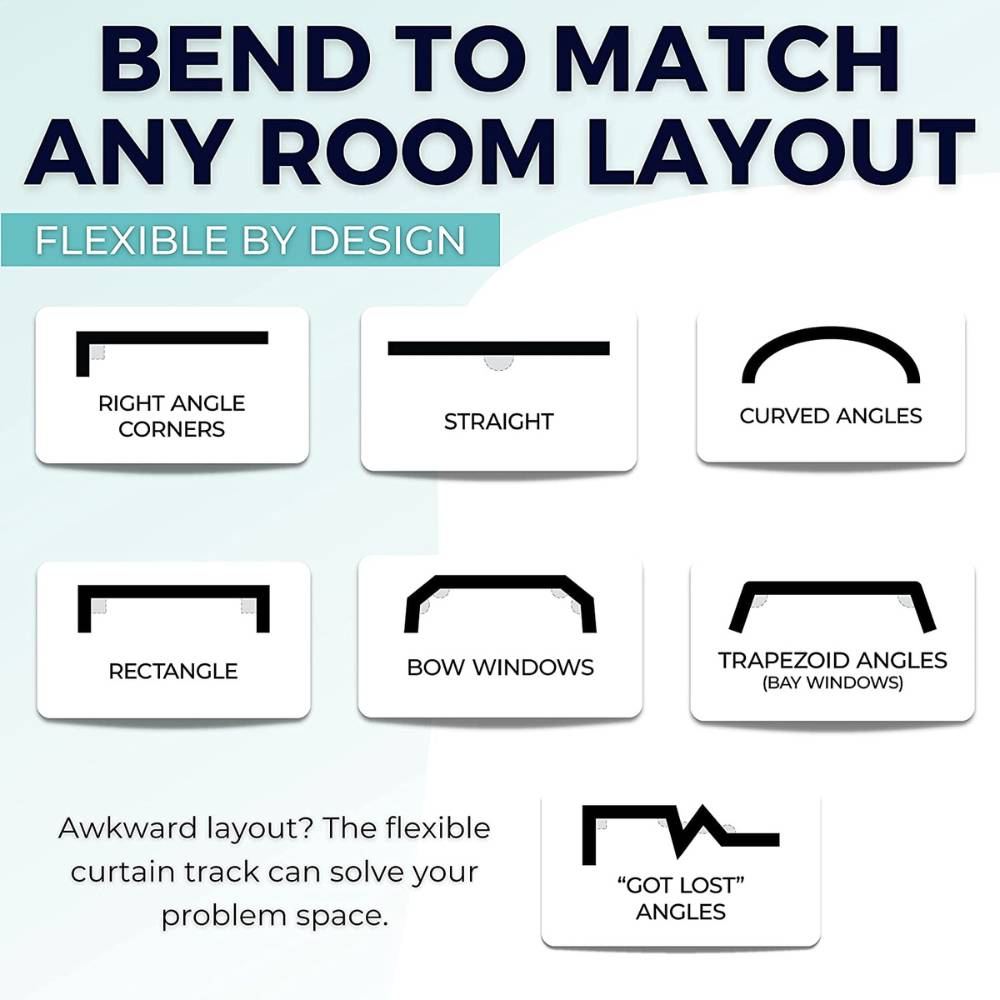 Flexible Ceiling Curtain Track: image 4